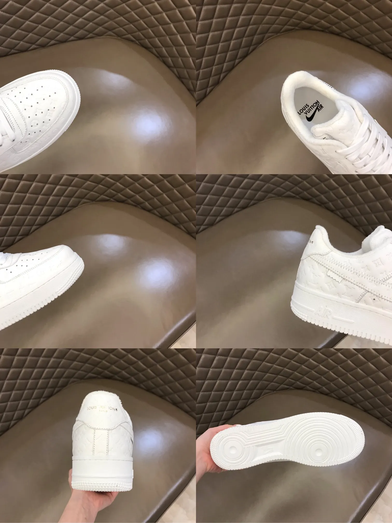 Men's shoes💰p440 "*oui* Vuitto*" x OFF-WHITE x Nike three-party collaboration! Trendy and cool men's casual sports shoes with unrivaled color matching. The design idea basically continues the style of THE TEN. The Swoosh line and tongue label have a very familiar visual effect and are both fashionable and trendy! A must-have for fashionistas! The effect on your feet is absolutely stunning! Size: 38-45